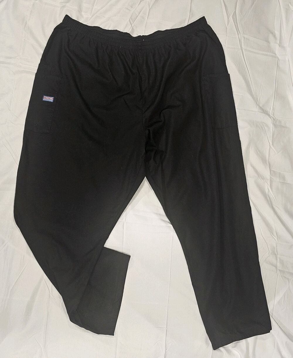 Cherokee Scrub Pants Mens 4XL Black Side Pocket Style 4200